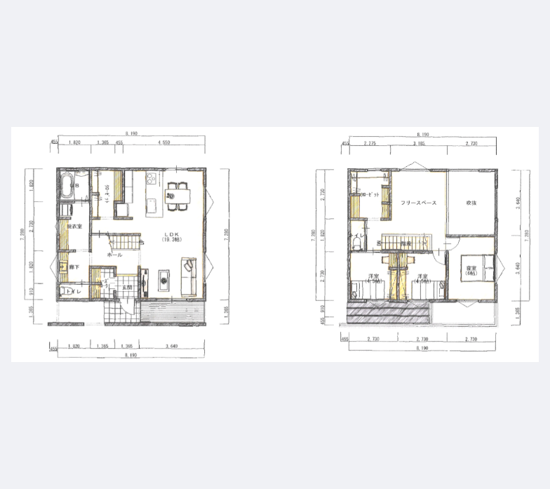 ３ＬＤＫフリールームがある家