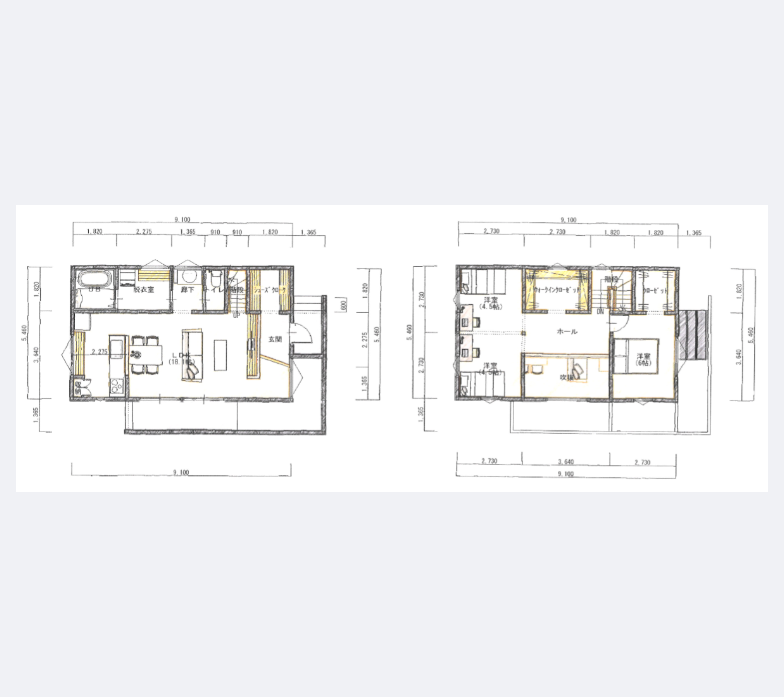 吹抜のある３ＬＤＫの家