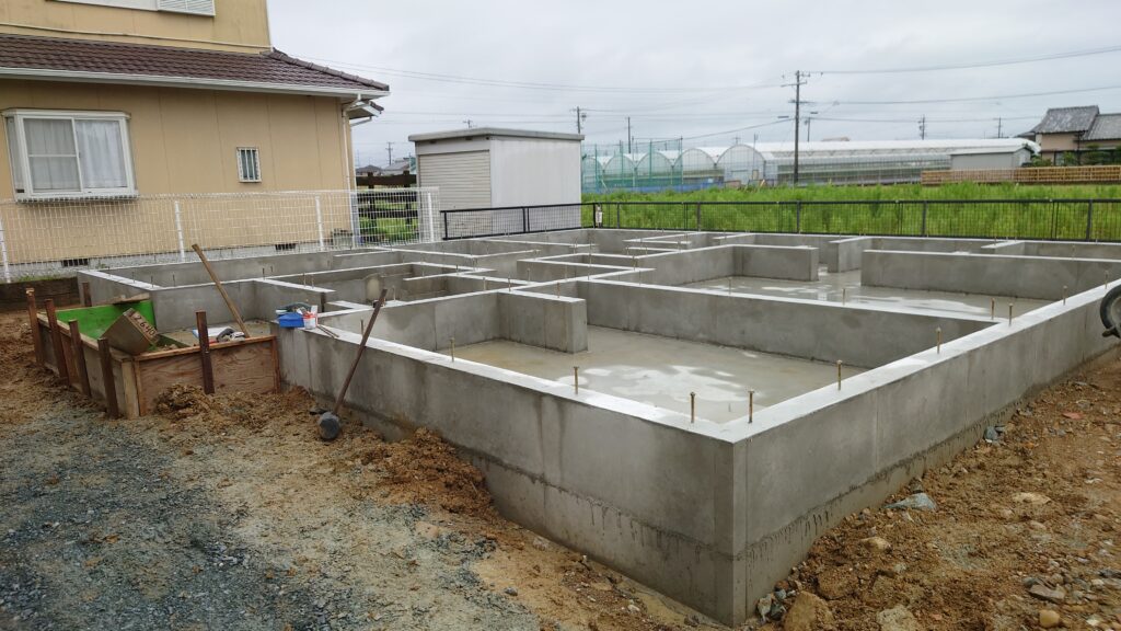 基礎工事完了です