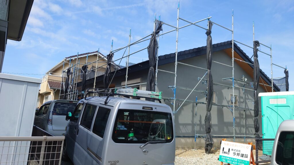 外壁仕上げ完了です、