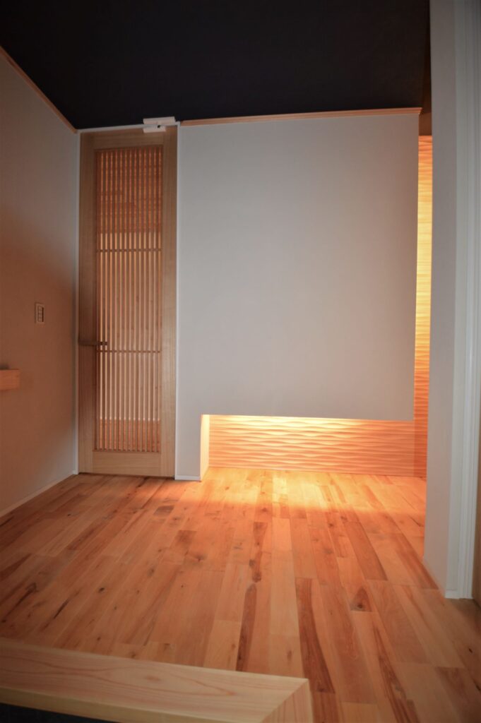 造作壁(玄関ホール)